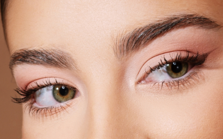Close-up of a woman's eyes with double eyelids in Singapore